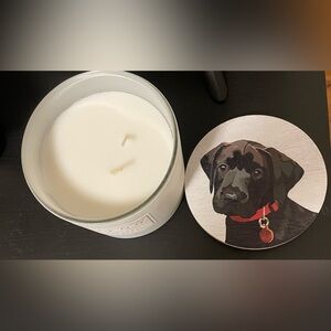 Sand + Fog Ocean Mist Candle with Decorative Dog Lid – 12 oz